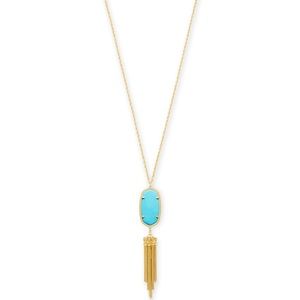 Kendra Scott Rayne Long Turquoise Pendant